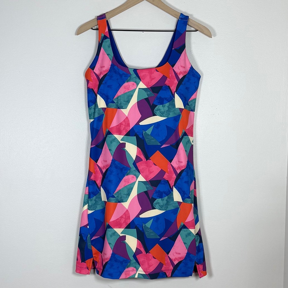 Old Navy Active Womens Athletic Dress M Multicolor Powersoft Tennis Pickleball